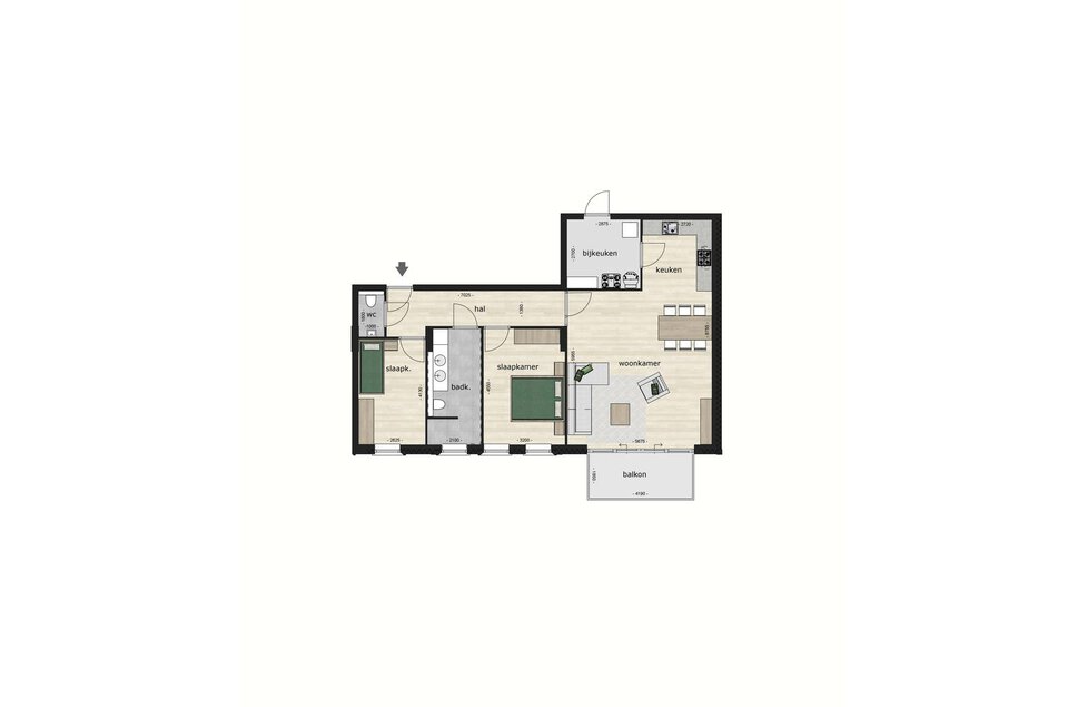 Bentheimerstraat appartement 2S Poort II COEVORDEN